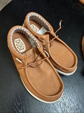Hey Dude Boys Tan Casual Slip-On Boat Shoes